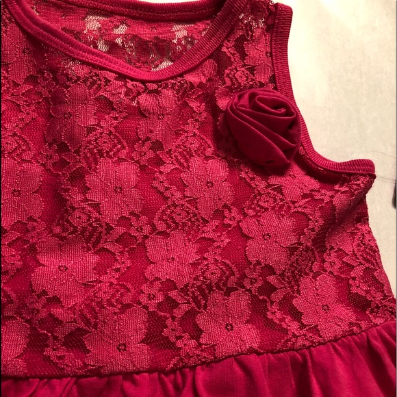 Beautiful deep pink dress. Size 3T. - Picture 3 of 4